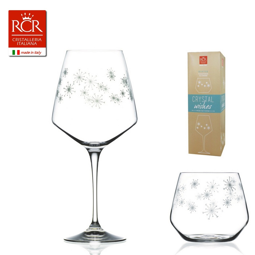 Set calice e bicchiere Crystal Wishes Winter