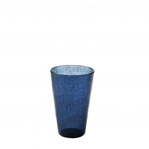 Drink Glass Bicchiere profondo blu in metacrilato Memento Synth Camilla.maison