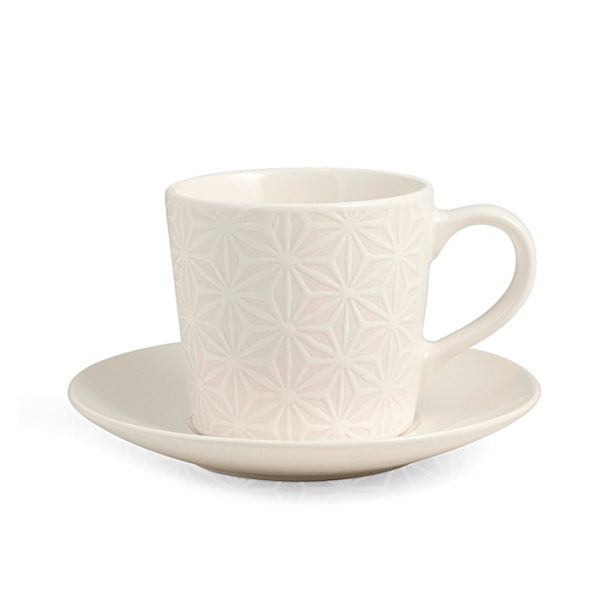 Tazza tè Silhouette con piattino H&H idee regalo Camilla Maison