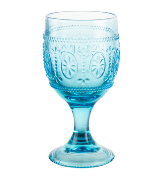 Calice Bouquet acqua piede blu (set x 3) Bormioli